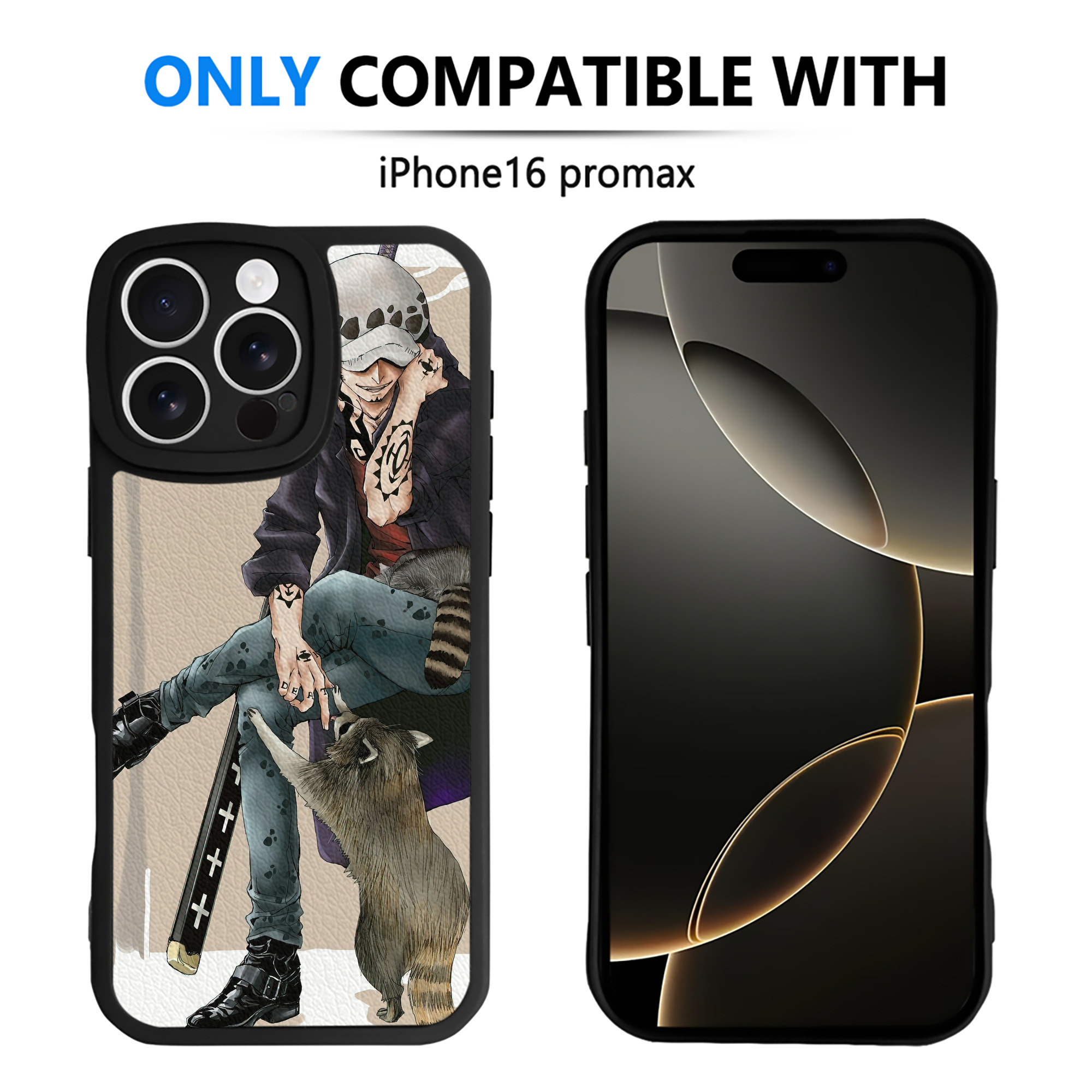 （画像用） ワンピース ONE PIECE 【iPhone 16シリーズ対応】シリコンスマホケース（レザー調） 材質：シリコン